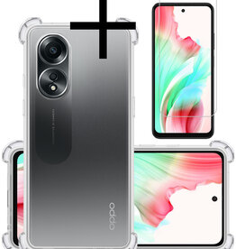 NoXx NoXx OPPO A58 Hoesje Shockproof Met Screenprotector