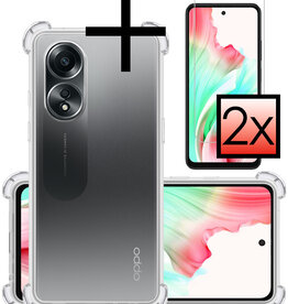 NoXx NoXx OPPO A58 Hoesje Shockproof Met 2x Screenprotector