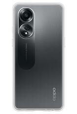 Nomfy Hoesje Geschikt voor OPPO A58 Hoesje Siliconen Cover Case - Hoes Geschikt voor OPPO A58 Hoes Back Case - Transparant