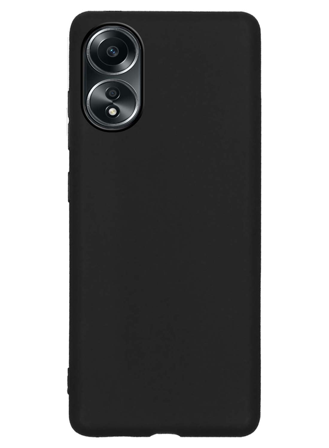 Nomfy Hoesje Geschikt voor OPPO A58 Hoesje Siliconen Cover Case - Hoes Geschikt voor OPPO A58 Hoes Back Case - Zwart