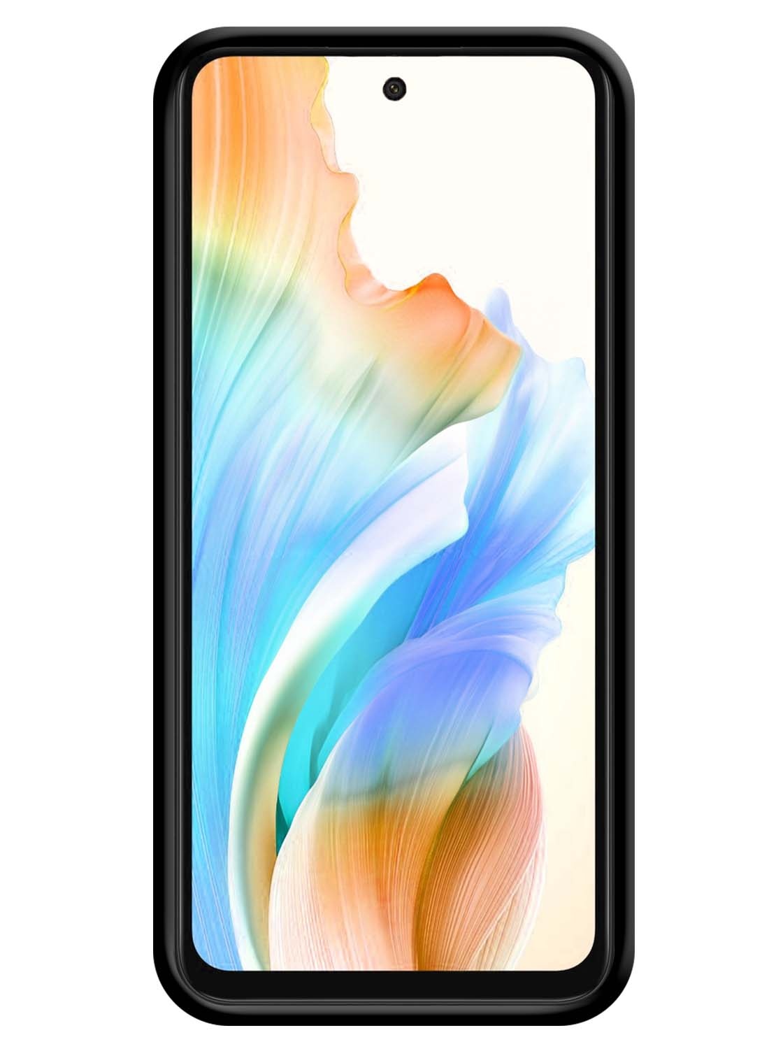 Nomfy Hoesje Geschikt voor OPPO A58 Hoesje Siliconen Cover Case Met 2x Screenprotector - Hoes Geschikt voor OPPO A58 Hoes Back Case - Zwart