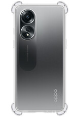 Nomfy Hoesje Geschikt voor OPPO A58 Hoesje Shock Proof Cover Case Shockproof - Hoes Geschikt voor OPPO A58 Hoes Siliconen Back Case - Transparant