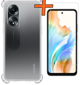 Nomfy Nomfy OPPO A58 Hoesje Shockproof Met Screenprotector