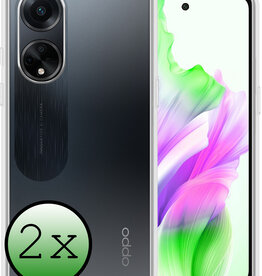 BASEY. BASEY. OPPO A98 Hoesje Siliconen - Transparant - 2 PACK