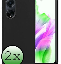 BASEY. BASEY. OPPO A98 Hoesje Siliconen - Zwart - 2 PACK