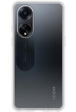 BASEY. Hoes Geschikt voor OPPO A98 Hoesje Siliconen Back Cover Case Met Screenprotector - Hoesje Geschikt voor OPPO A98 Hoes Cover Hoesje - Transparant