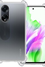 BASEY. Hoes Geschikt voor OPPO A98 Hoesje Shock Proof Case Hoes Siliconen - Hoesje Geschikt voor OPPO A98 Hoes Cover Shockproof - Transparant