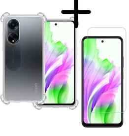 BASEY. BASEY. OPPO A98 Hoesje Shockproof Met Screenprotector