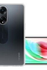 NoXx Hoes Geschikt voor OPPO A98 Hoesje Cover Siliconen Back Case Hoes - Transparant