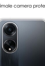 NoXx Hoes Geschikt voor OPPO A98 Hoesje Cover Siliconen Back Case Hoes - Transparant