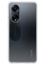 NoXx Hoes Geschikt voor OPPO A98 Hoesje Cover Siliconen Back Case Hoes Met Screenprotector - Transparant