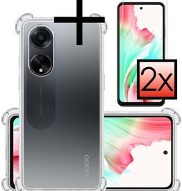 NoXx NoXx OPPO A98 Hoesje Shockproof Met 2x Screenprotector
