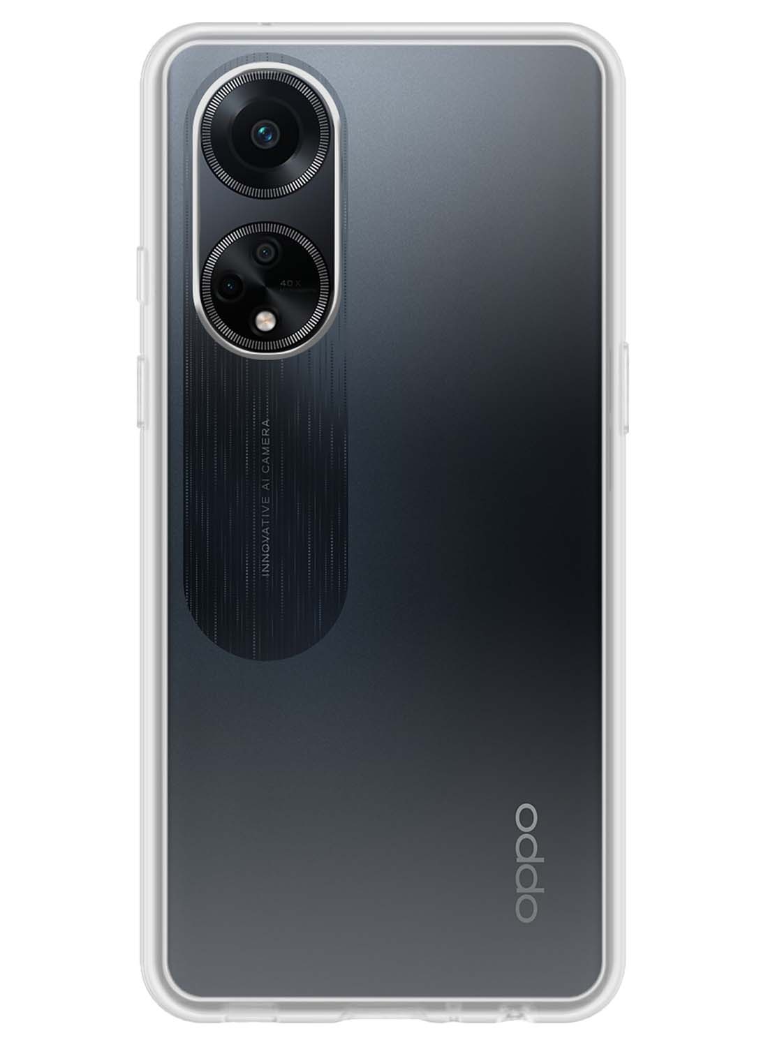 Nomfy Hoesje Geschikt voor OPPO A98 Hoesje Siliconen Cover Case - Hoes Geschikt voor OPPO A98 Hoes Back Case - Transparant