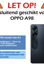 Nomfy Hoesje Geschikt voor OPPO A98 Hoesje Siliconen Cover Case - Hoes Geschikt voor OPPO A98 Hoes Back Case - 2-PACK - Transparant