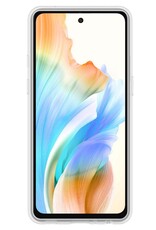 Nomfy Hoesje Geschikt voor OPPO A98 Hoesje Siliconen Cover Case Met 2x Screenprotector - Hoes Geschikt voor OPPO A98 Hoes Back Case - Transparant