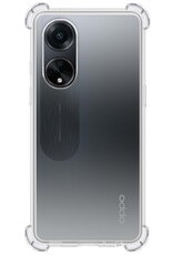 Nomfy Hoesje Geschikt voor OPPO A98 Hoesje Shock Proof Cover Case Shockproof - Hoes Geschikt voor OPPO A98 Hoes Siliconen Back Case - Transparant