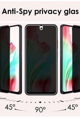 NoXx Screenprotector Geschikt voor OPPO A98 Screenprotector Privacy Tempered Glass Gehard Glas Display Cover - 2x