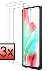 NoXx Screenprotector Geschikt voor OPPO A98 Screenprotector Tempered Glass Gehard Glas Beschermglas - 3x