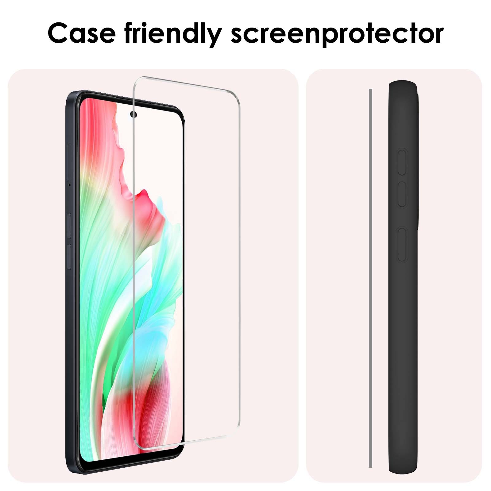 NoXx Screenprotector Geschikt voor OPPO A98 Screenprotector Tempered Glass Gehard Glas Beschermglas