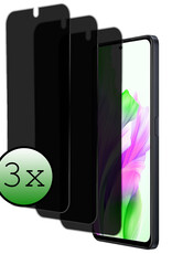 BASEY. Screenprotector Geschikt voor OPPO A98 Screenprotector Privacy Beschermglas - Screenprotector Geschikt voor OPPO A98 Screen Protector Full Screen Privacy - 3 Stuks