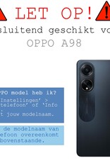 BASEY. Screenprotector Geschikt voor OPPO A98 Screenprotector Privacy Beschermglas - Screenprotector Geschikt voor OPPO A98 Screen Protector Full Screen Privacy