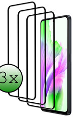 BASEY. Screenprotector Geschikt voor OPPO A98 Screenprotector Beschermglas Full Cover - Screenprotector Geschikt voor OPPO A98 Screen Protector Full Cover - 3 Stuks