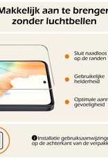 Nomfy Hoesje Geschikt voor OPPO A58 Hoesje Siliconen Cover Case Met Screenprotector - Hoes Geschikt voor OPPO A58 Hoes Back Case - Zwart