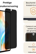 Nomfy Screenprotector Geschikt voor OPPO A58 Screenprotector Privacy Bescherm Glas - Screenprotector Geschikt voor OPPO A58 Privacy Screenprotector Tempered Glass - 2 PACK