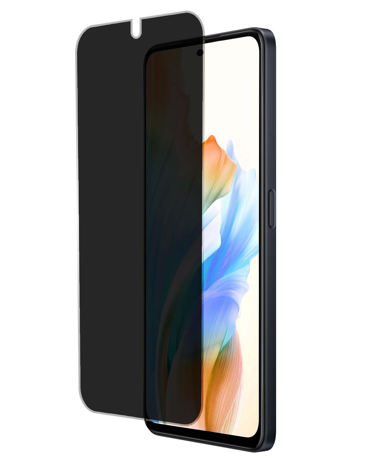 Nomfy Screenprotector Geschikt voor OPPO A58 Screenprotector Privacy Bescherm Glas - Screenprotector Geschikt voor OPPO A58 Privacy Screenprotector Tempered Glass