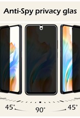 Nomfy Screenprotector Geschikt voor OPPO A58 Screenprotector Privacy Bescherm Glas - Screenprotector Geschikt voor OPPO A58 Privacy Screenprotector Tempered Glass