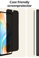 Nomfy Screenprotector Geschikt voor OPPO A58 Screenprotector Privacy Bescherm Glas - Screenprotector Geschikt voor OPPO A58 Privacy Screenprotector Tempered Glass