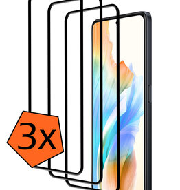 Nomfy Nomfy OPPO A58 Screenprotector Full Cover - 3 PACK