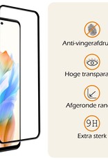 Nomfy Screenprotector Geschikt voor OPPO A58 Screenprotector Bescherm Glas - Screenprotector Geschikt voor OPPO A58 Screen Protector Tempered Glass Full Screen Full Cover - 3 PACK