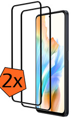 Nomfy Screenprotector Geschikt voor OPPO A58 Screenprotector Bescherm Glas - Screenprotector Geschikt voor OPPO A58 Screen Protector Tempered Glass Full Screen Full Cover - 2 PACK