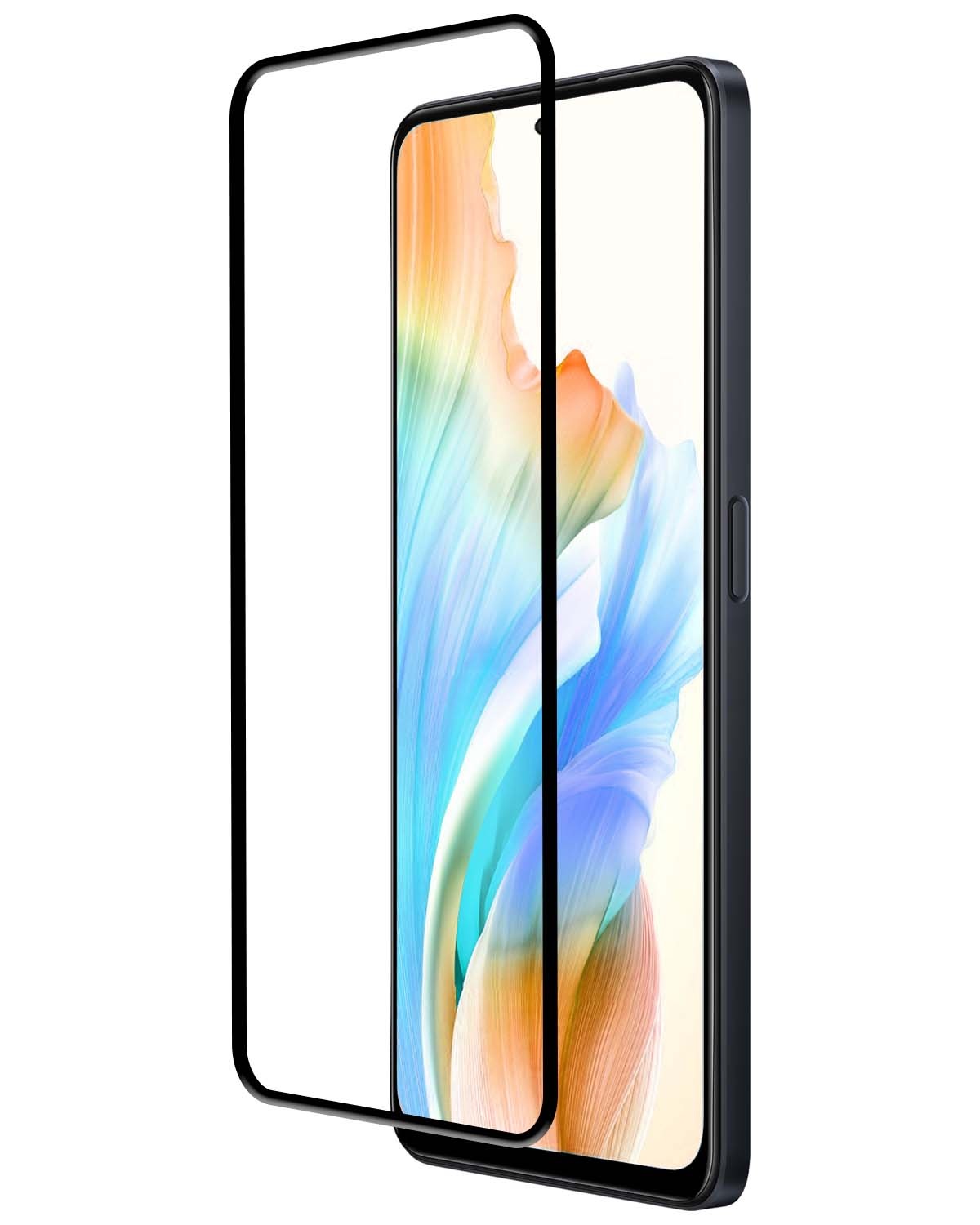 Nomfy Screenprotector Geschikt voor OPPO A58 Screenprotector Bescherm Glas - Screenprotector Geschikt voor OPPO A58 Screen Protector Tempered Glass Full Screen Full Cover