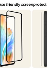 Nomfy Screenprotector Geschikt voor OPPO A58 Screenprotector Bescherm Glas - Screenprotector Geschikt voor OPPO A58 Screen Protector Tempered Glass Full Screen Full Cover