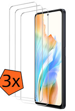Nomfy Screenprotector Geschikt voor OPPO A58 Screenprotector Bescherm Glas Tempered Glass - Screenprotector Geschikt voor OPPO A58 Screen Protector - 3 PACK