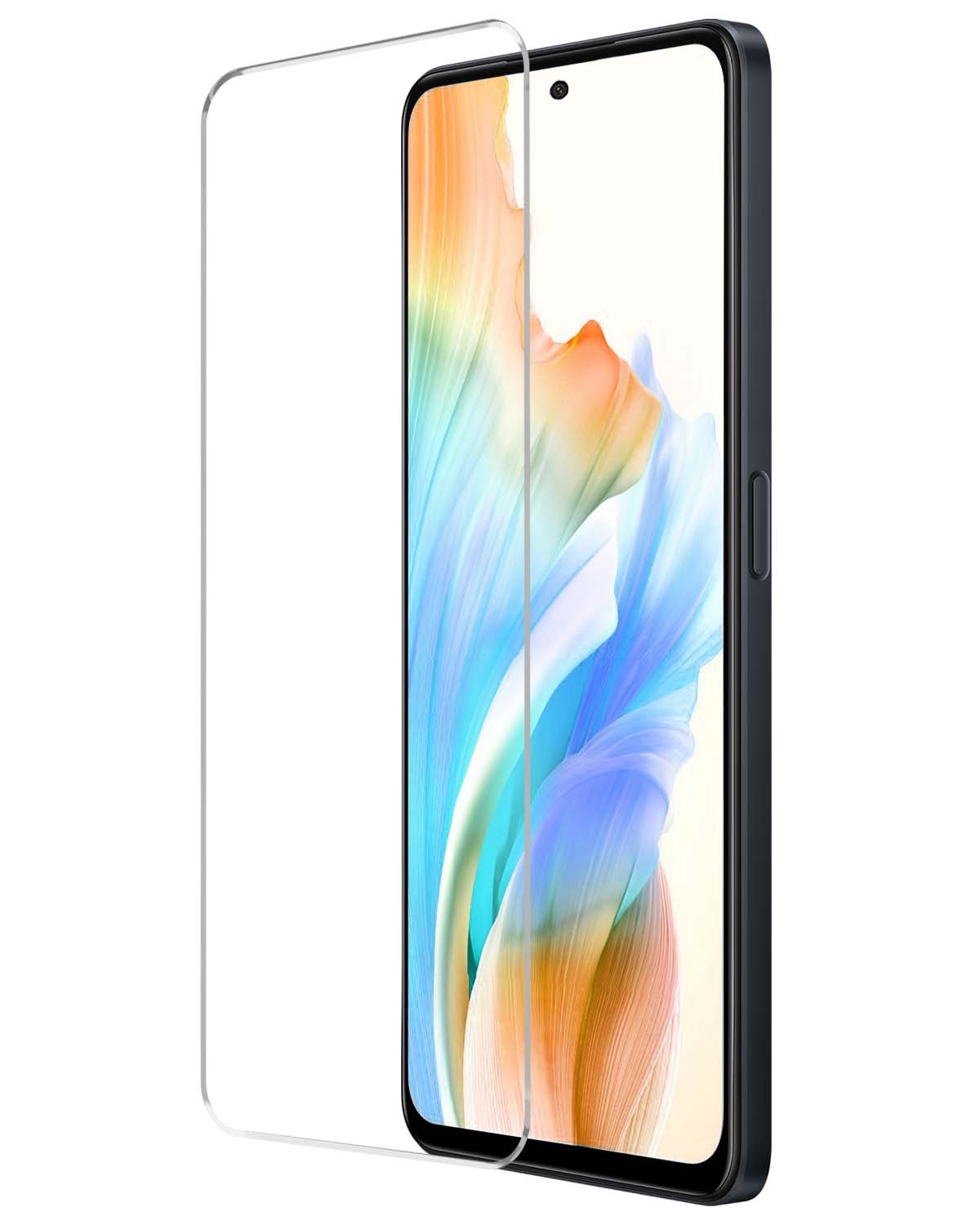 Nomfy Screenprotector Geschikt voor OPPO A58 Screenprotector Bescherm Glas Tempered Glass - Screenprotector Geschikt voor OPPO A58 Screen Protector