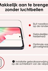NoXx Hoes Geschikt voor OPPO A58 Hoesje Siliconen Cover Shock Proof Back Case Shockproof Hoes Met Screenprotector - Transparant