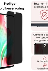 NoXx Screenprotector Geschikt voor OPPO A58 Screenprotector Privacy Tempered Glass Gehard Glas Display Cover - 3x