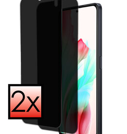 NoXx NoXx OPPO A58 Screenprotector Glas Privacy - 2 PACK