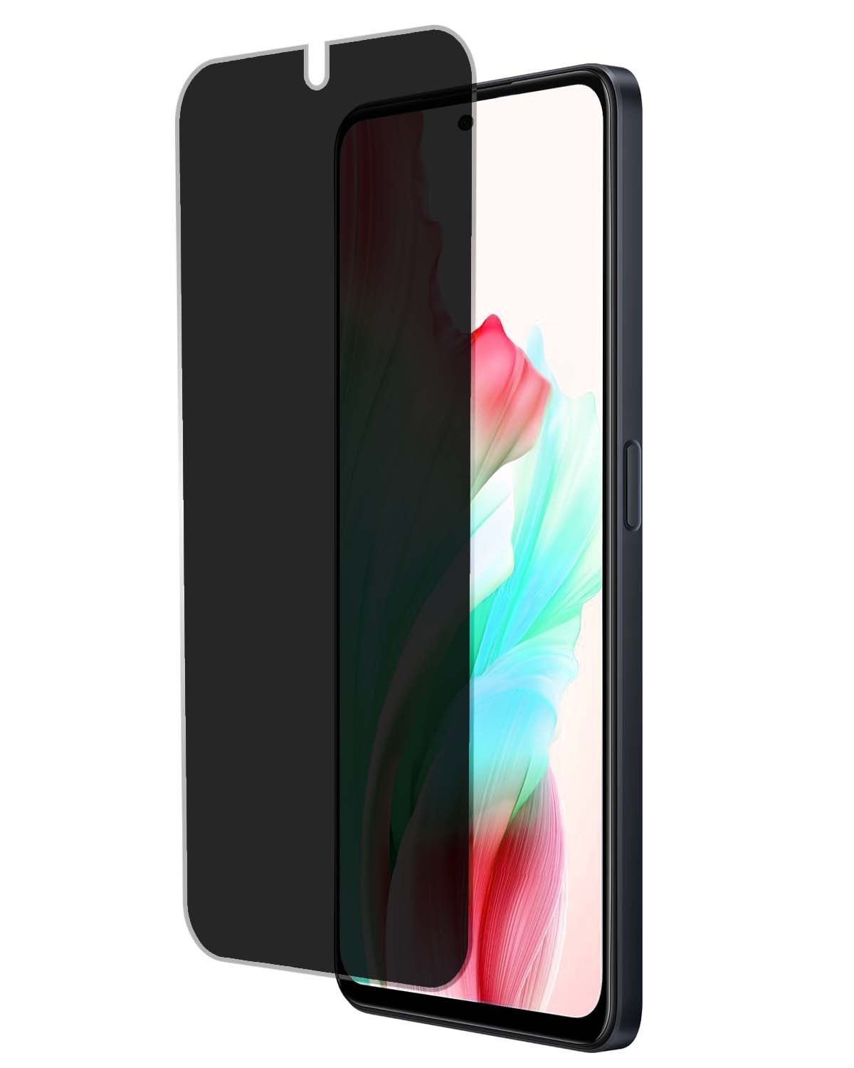 NoXx Screenprotector Geschikt voor OPPO A58 Screenprotector Privacy Tempered Glass Gehard Glas Display Cover