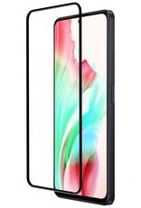 NoXx Screenprotector Geschikt voor OPPO A58 Screenprotector Tempered Glass Gehard Glas Full Cover
