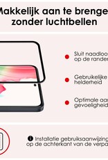 NoXx Screenprotector Geschikt voor OPPO A58 Screenprotector Tempered Glass Gehard Glas Full Cover