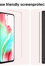 NoXx Screenprotector Geschikt voor OPPO A58 Screenprotector Tempered Glass Gehard Glas Beschermglas - 3x