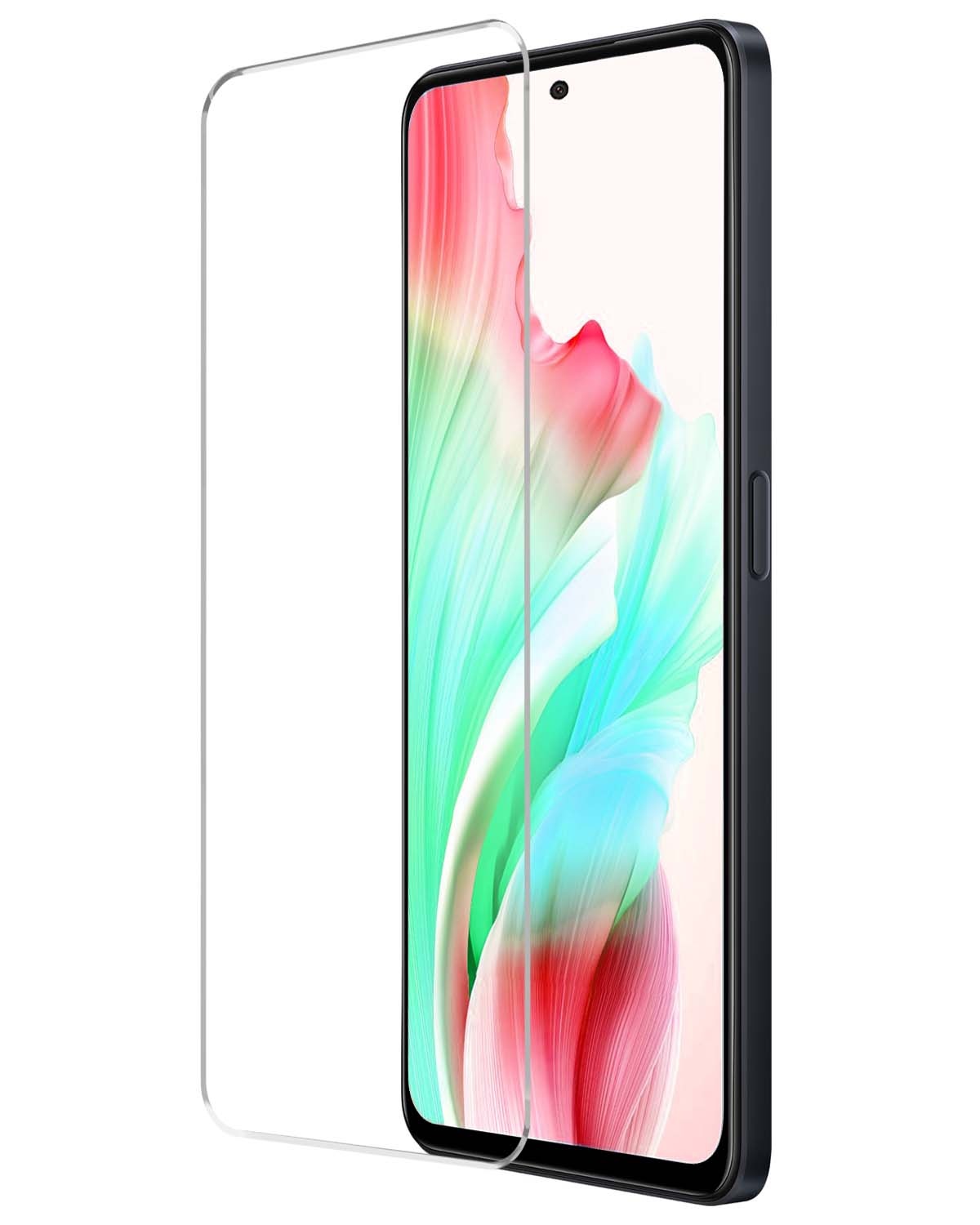 NoXx Screenprotector Geschikt voor OPPO A58 Screenprotector Tempered Glass Gehard Glas Beschermglas