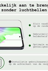 BASEY. Hoes Geschikt voor OPPO A58 Hoesje Siliconen Back Cover Case Met Screenprotector - Hoesje Geschikt voor OPPO A58 Hoes Cover Hoesje - Transparant