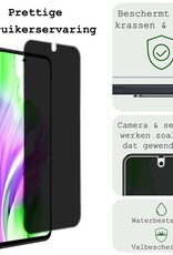 BASEY. Screenprotector Geschikt voor OPPO A58 Screenprotector Privacy Beschermglas - Screenprotector Geschikt voor OPPO A58 Screen Protector Full Screen Privacy - 2 Stuks