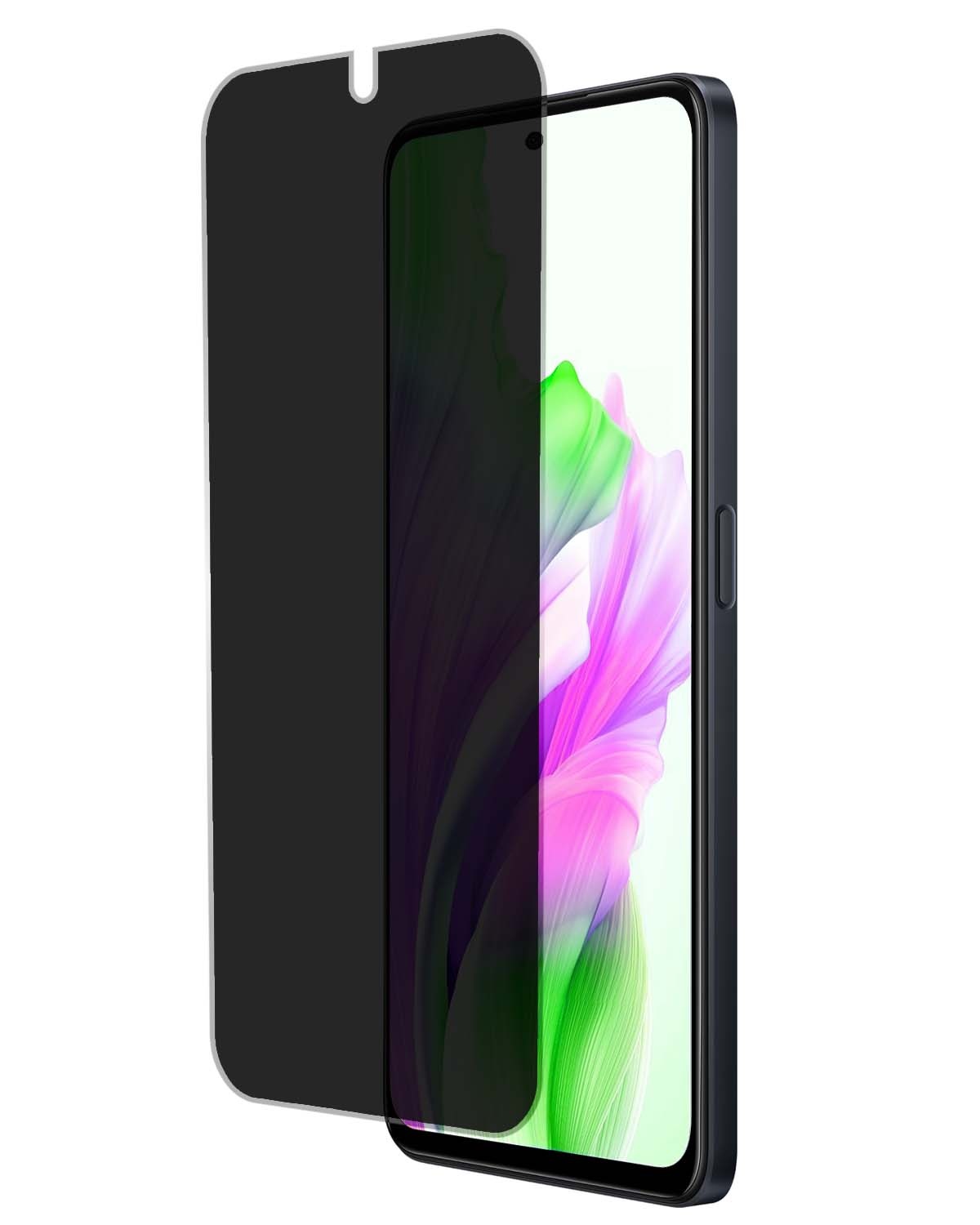 BASEY. Screenprotector Geschikt voor OPPO A58 Screenprotector Privacy Beschermglas - Screenprotector Geschikt voor OPPO A58 Screen Protector Full Screen Privacy