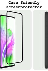BASEY. Screenprotector Geschikt voor OPPO A58 Screenprotector Beschermglas Full Cover - Screenprotector Geschikt voor OPPO A58 Screen Protector Full Cover - 2 Stuks